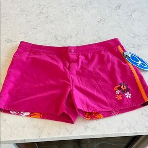 Pink Floral Women's Shorts